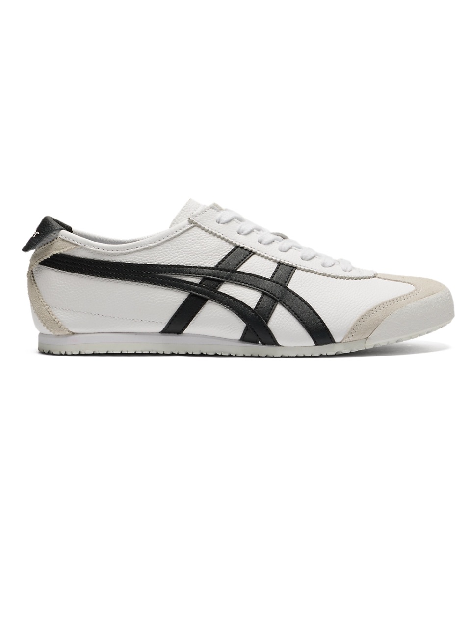 Onitsuka Tiger Mexico 66 Leather Sneaker - White With Black Stripes
